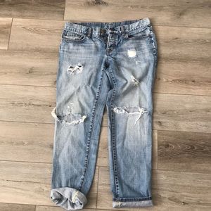 Ann Taylor LOFT boyfriend light wash jeans